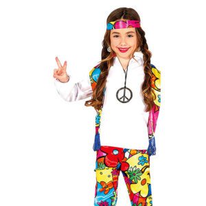 Disfraz de Hippie Niña