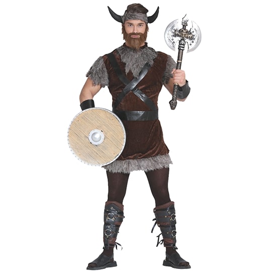 Funidelia  Peluca y barba de vikingo para hombre Nórdico, Valkiria,  Bárbaro, Vikings - Accesorios para adultos, accesorio para disfraz - Marrón  : : Juguetes y juegos