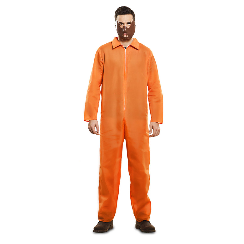 Seasons Disfraz de prisionero naranja, grande 40-42, Naranja